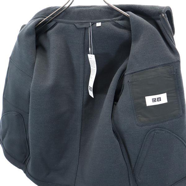 Unused UNIQLO Wool Blend Fleece Jacket XS Dark Gray Men's Used