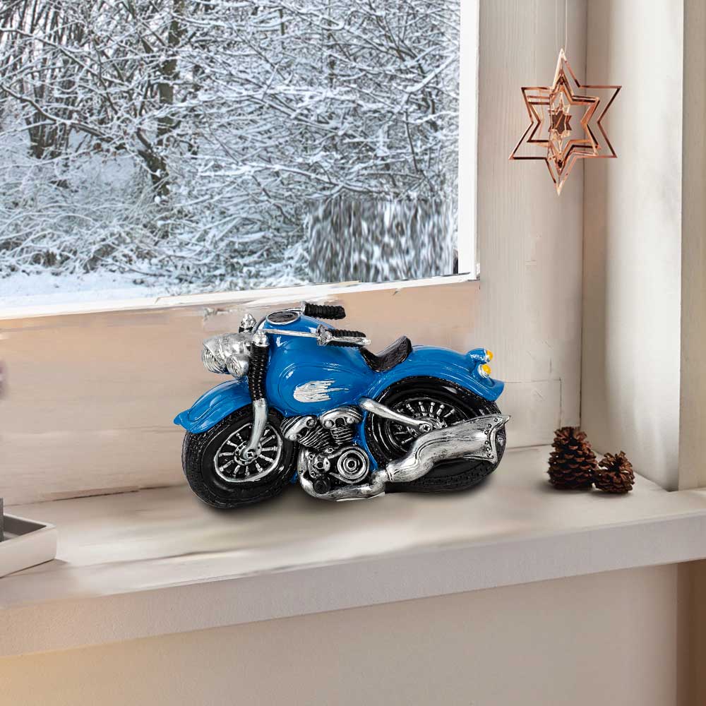 Home Decor Collectible Vehicles Resin Decorative Motorbike Figurines Motorcycle Shaped Piggy Bank Home Indoor Outdoor Decor