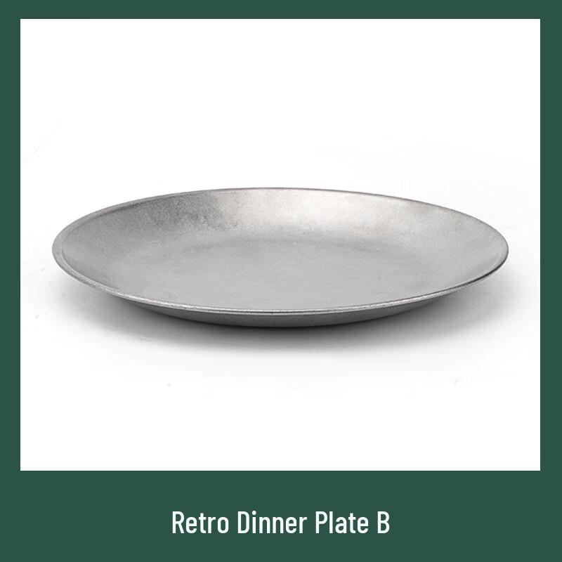 Industrial Style Stainless Steel Dinnerware Set Standard Set