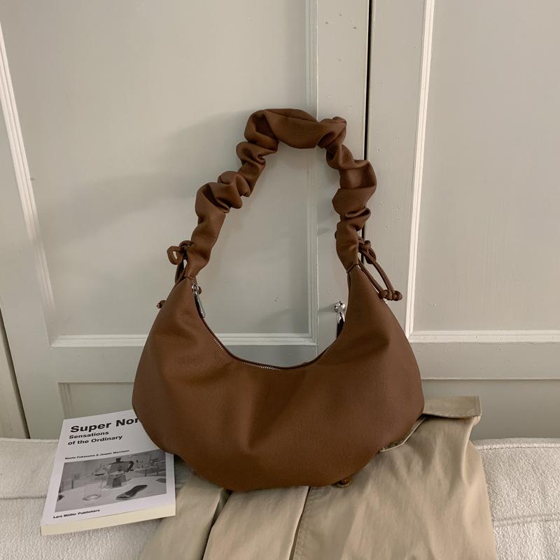 Simple pleated tote dumpling bag women's 2026 spring new exquisite niche one-shoulder messenger bag