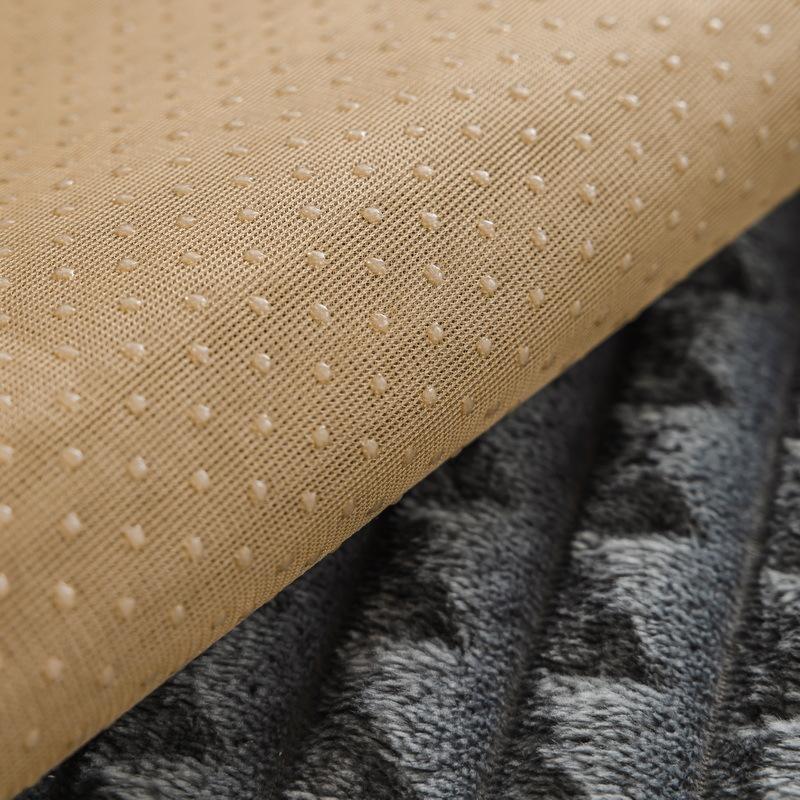 Flannel Sofa Cushion Winter Thickened Plush Warm Non-Slip Seat Cushion Leather Sofa Cover  New Cover