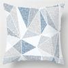 Blue Geometric Shiny Pattern Pillowcase Office Living Room Home Pillowcase Car Ornaments
