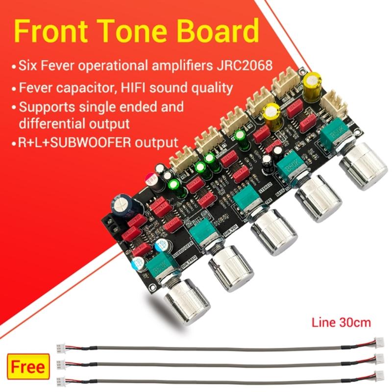 High Quality PRO1 HIFI Preamp Tone Board With Precise Tone Adjustment JRC2068D Chip for Personalized Sound Effects