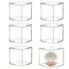 4/6/8 Pack Clear Acrylic Box with Lid Square Cube Containers Storage Box Organizer 10X10X10cm Transparent Acrylic Display Boxes