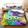 Cool Personality Classic Anime Keroro Frog Bedding Set New Duvet Cover Pillowcase Japanese Manga Fans Gift Bed Kids Room Decor C