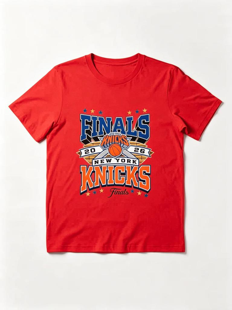 2026 Finals Essential T-shirt, New York Knicks Summer New Unisex Cotton Breathable Y2K T-shirt