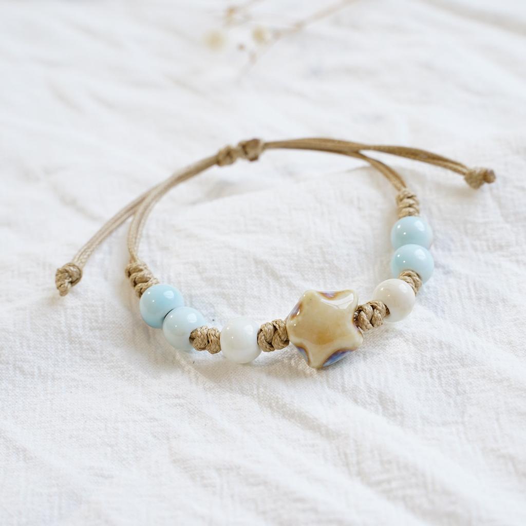 Original Jingde Ceramic Bracelet Batch Goods Raw Star Bracelet Textured Street Stall Wholesale Jewelry