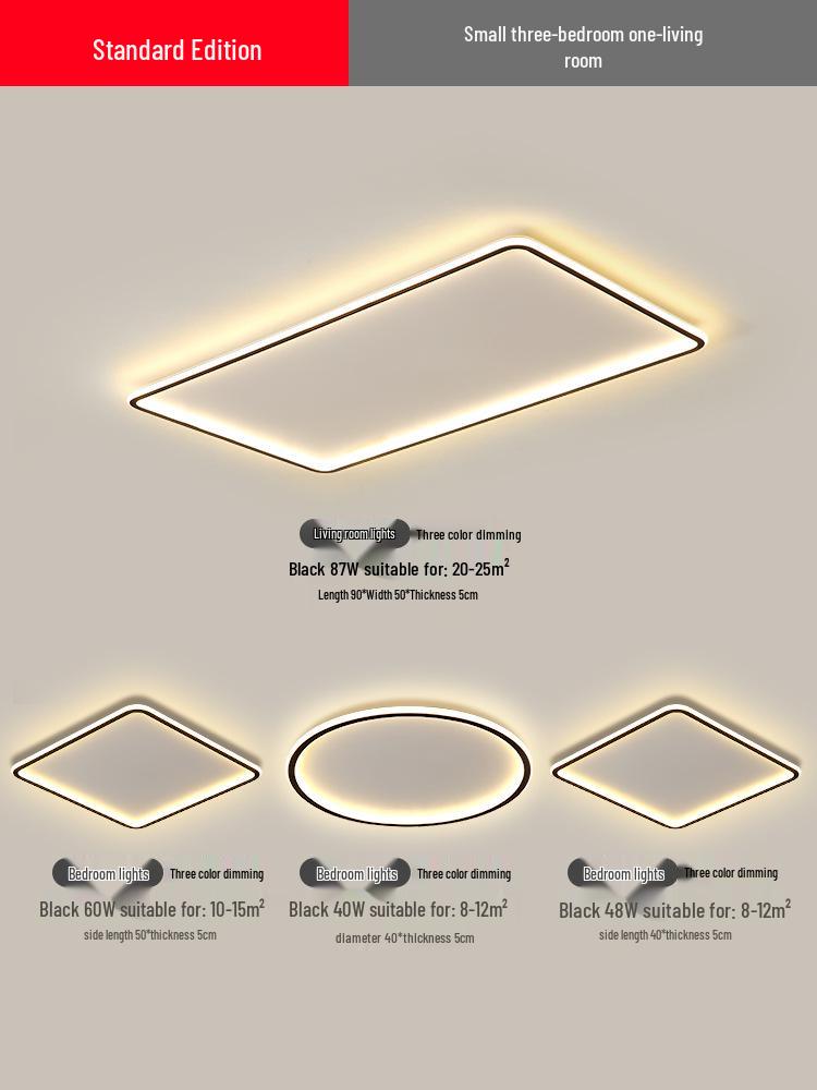 2025 Modern LED Ceiling Light with Remote Control - Minimalist Style for Master Bedroom & Living Room