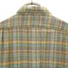 Vintage 60s Grandpa Check Pattern Long Sleeve Shirt Dress Women Used