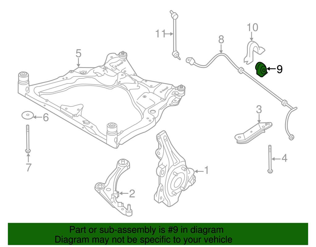 NISSAN Genuine Part, Butsushiyu Stabilizer, Elgrand Murano, Part Number: 54613-1AA0B