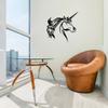 Metal Unicorn Wall Art Decor, 11.81 inch, Indoor Outdoor Use for Living Room Patio Balcony, No Power Needed