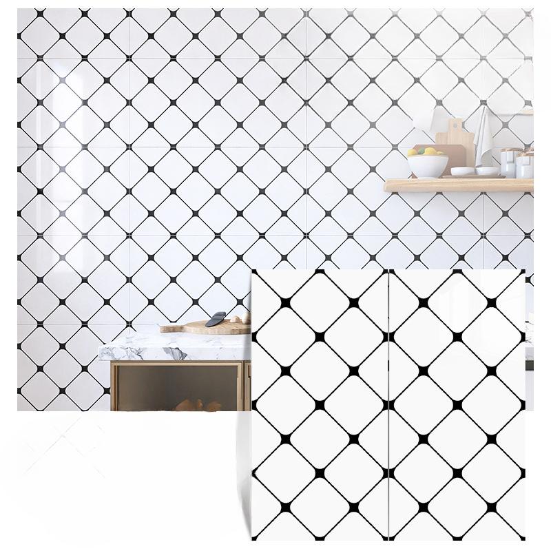 600mm×300mm Marmor Küchen Ölfest Folie Herd Wasserdicht Feuchtigkeitsbeständig Selbstklebende Tapete Arbeitsplatte Schrank Renovierung Fliesenaufkleber