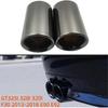 2 Stück Kompatibel mit BMW F30 2013-2018 E90 E92 3er Serie GT325i 328i 320i Auspuffspitzen Schalldämpferabdeckung Dekoration Auspuffspitze Autozubehör(Schwarz)