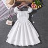Girls' Fashionable Dress for Summer, Children's Halter-neck One-shoulder Dress