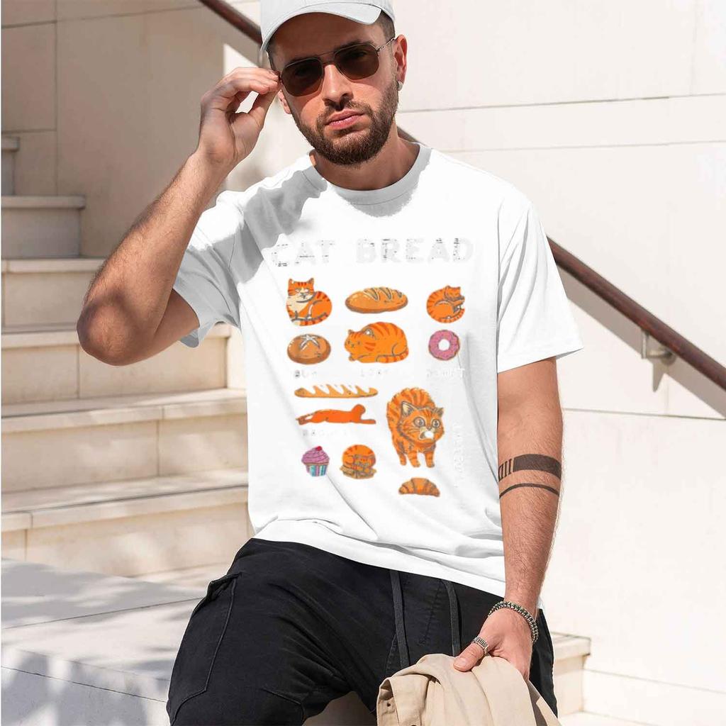 Bread Bun Loaf Cute Kitten Food Pun Grh Tees New Shirts And Tshirts Tshirts For Unisex Print 2026 New Model Shortsleeve Crewneck