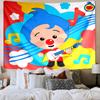 Colorful Clown Music Printed Tapestry, Wall Hanging,Livingroom, dormitory, Large Wall Decor, Fabric Decor Fan Birthday Gifts
