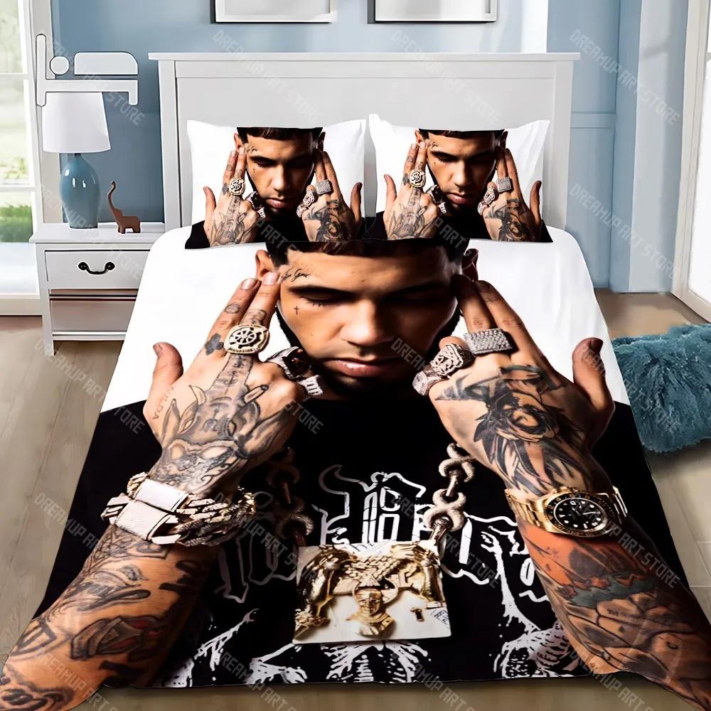 A-Anuel Hasta La Muertes Duvet Pillowcase Bedding Set Adult Boy Girl Bedroom Decoration Children Gift Single Double Large Size