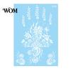 Eco-friendly Tattoo Sticker White Lace for Women, Temporary Face Body Skin-friendly Arm, Waterproof Fake Decal Wedding Party Festival Safe Tattoos