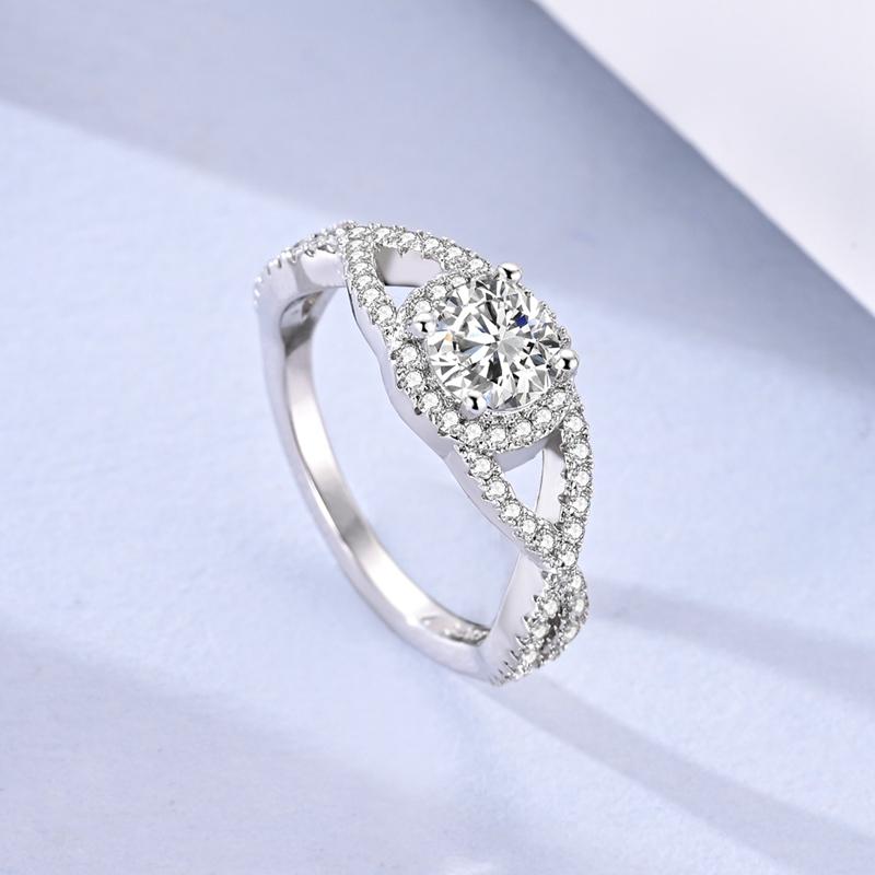 925 Silver Rings for Women Gold Shining Retro Heart Bow Star Ring Size 6 7 8 9 Wedding Anniversary Fashion Fine Jewelry