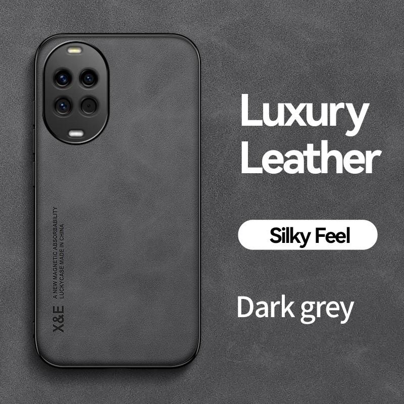 For Huawei Nova 15 14 13 12 11 Pro Ultra Car Magnetic Leather Texture Case For Huawei Nova 12s 12 ES Shockproof Protective Cover