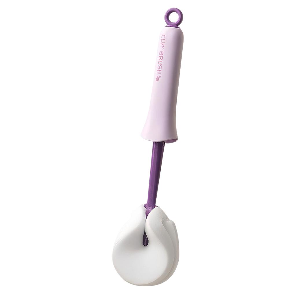 Two-in-one Cleaning Cup Brush - Home Use with Extended Handle - Baby Bottle Brush - Straw Cup Cleaning Brush - Push-pull Water Squeezing Tool