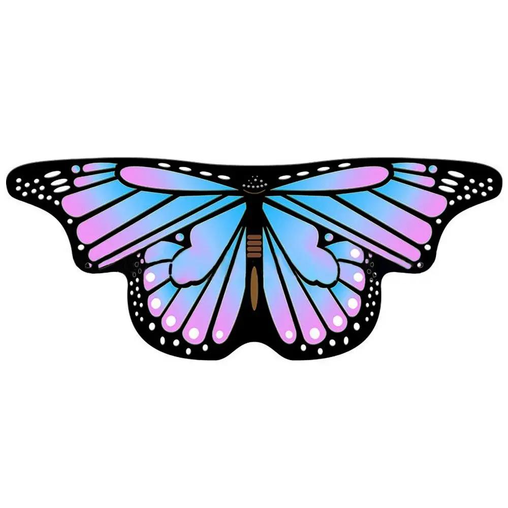 Cute Chiffon Butterfly Cape Dressing Up Costume Butterfly Wings Shawl Party Props Wing Cloak Kids