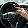3D ABS Logo Car Emblem Steering Wheel Accessories For Toyota Hilux Corolla RAV4 Camry Highlander Yaris Cross Prado C-HR QV7