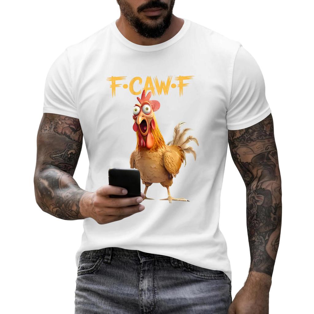 Pánská móda Ležérní Potištěné Krátký rukáv Kulatý výstřih Pulovr Topy