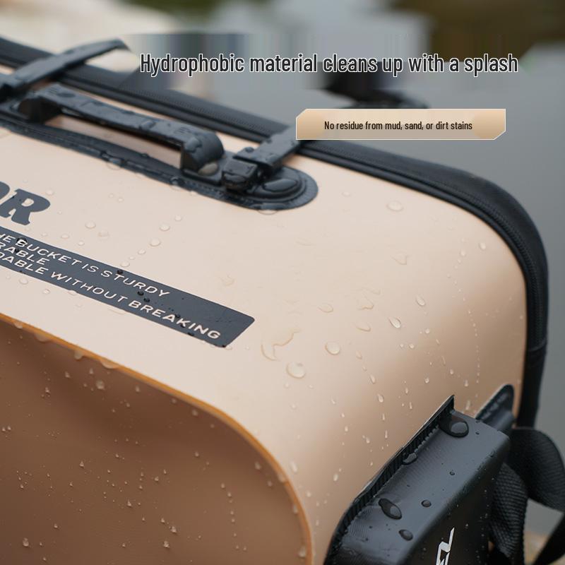 Foldable Live Fish Bucket - Portable Fishing Bag/Box for Wild Fishing