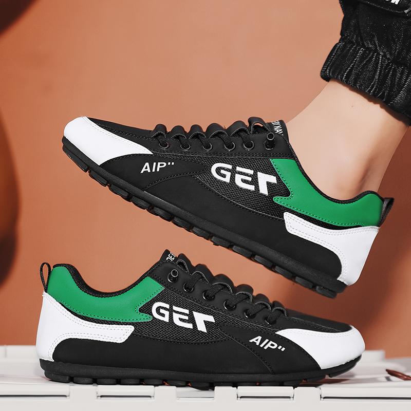 Мужская нескользящая износостойкая модная дышащая обувь с сеткой для спорта и отдыха — фото 12