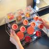 Display Rack Transparent Doll Storage Shelf Plastic Makeup Organizer Racks Desk Photo Card Anime Badge Shelves Table Accessories