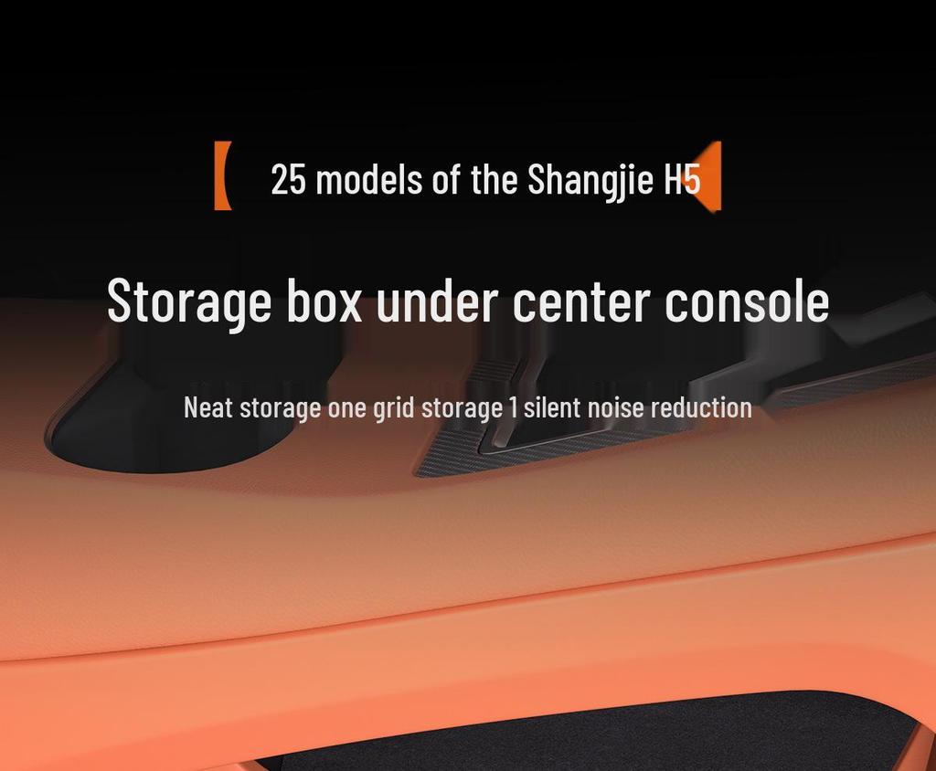Compatible with 25 Models: Shangjie H5 Lower Center Console Car Interior Storage Box Accessories