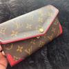 Used LOUIS VUITTON Monogram Long Wallet Red
