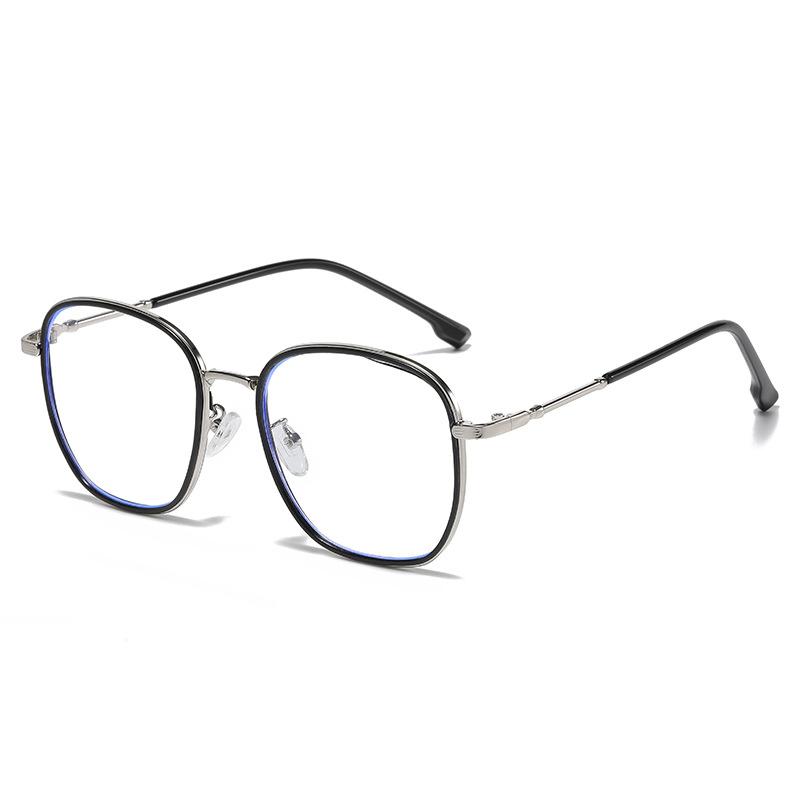 The Same Matte Lime Green Glasses Frame Plain Face Large Frame Polygonal Ultra-Light Myopia Women'S Anti-Blue Light Glasses