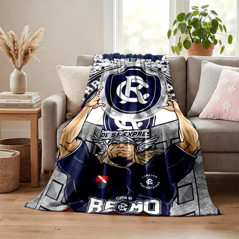 Clube do Remo blanket Flannel Blanket Soft Cozy Plush Throw for Sofa Bed Lightweight Home Decoration Gifts for Christmas various holidays