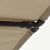 Rectangular Garden Umbrella with Aluminum Pole 2 x 1.5 m Taupe