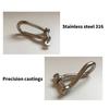 6mm Stainless Steel Swivels Bolt Shackle Suitable for Sailing Rigging Boating Lifting Applications Industrial Marine Use