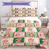 3pcs Duvet Cover Set (1*Duvet Cover + 2*Pillowcase, Without Core), Strawberry Shortcake Print Soft All‑Season Bedding Set, Home Bedroom Decor Gift