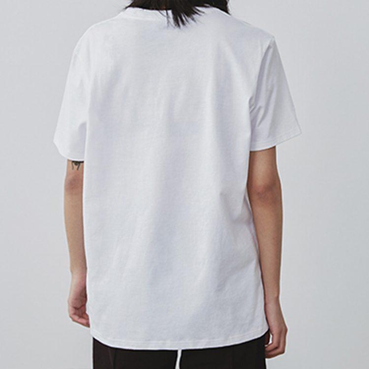 Vans T Shirts Women's White Crew Neck Moderate Straight Fit VN0A4MNLWHT