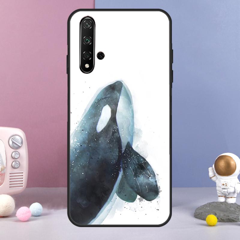 Orcas Whale For Huawei Nova 5T 9 10 SE 7i 8i 11i 12i Y60 Y61 Y70 Y72 Y73 Y90 Y91 P20 P30 P40 Lite Case