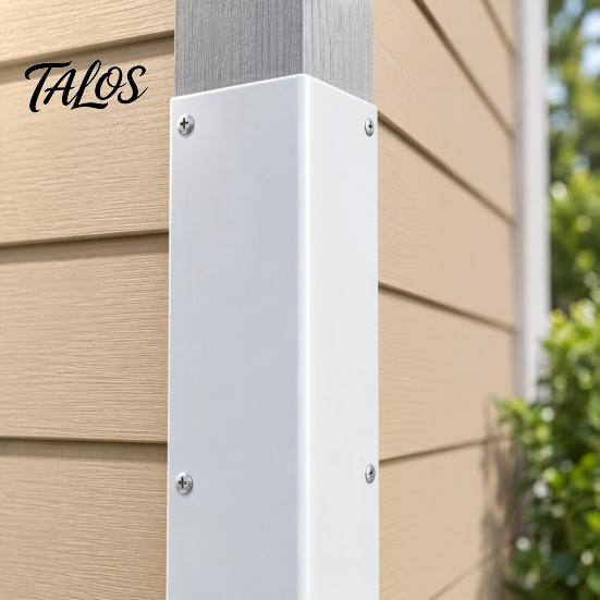 Gazebo Edge Protection 2 Pcs White Stainless Steel Corner Guard, 89 Degree Angle Metal Rust Proof Wall Guards Siding Protector, Outdoor for