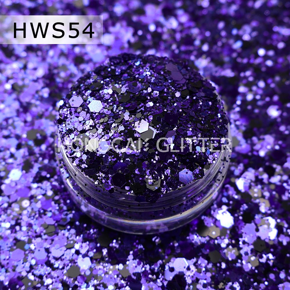 Halloween Glitter Chunky Mix Polyester Bulk Glitter for Nails Crafts Christmas Decorations