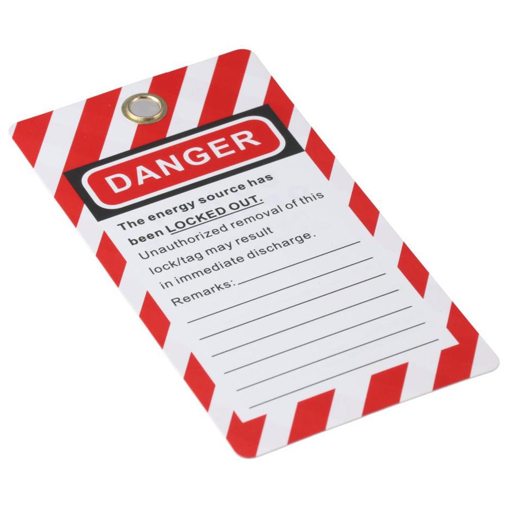 PVC Lockout Tagout Tags 16.4*9.5 cm/6.5*3.7 inches Tags for Lock Out  Lockout Safety
