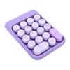 Wireless Number Pad 18 Key 2.4G Numeric Keypad Financial Accounting Numpad Keyboard for Home Business Work Purple
