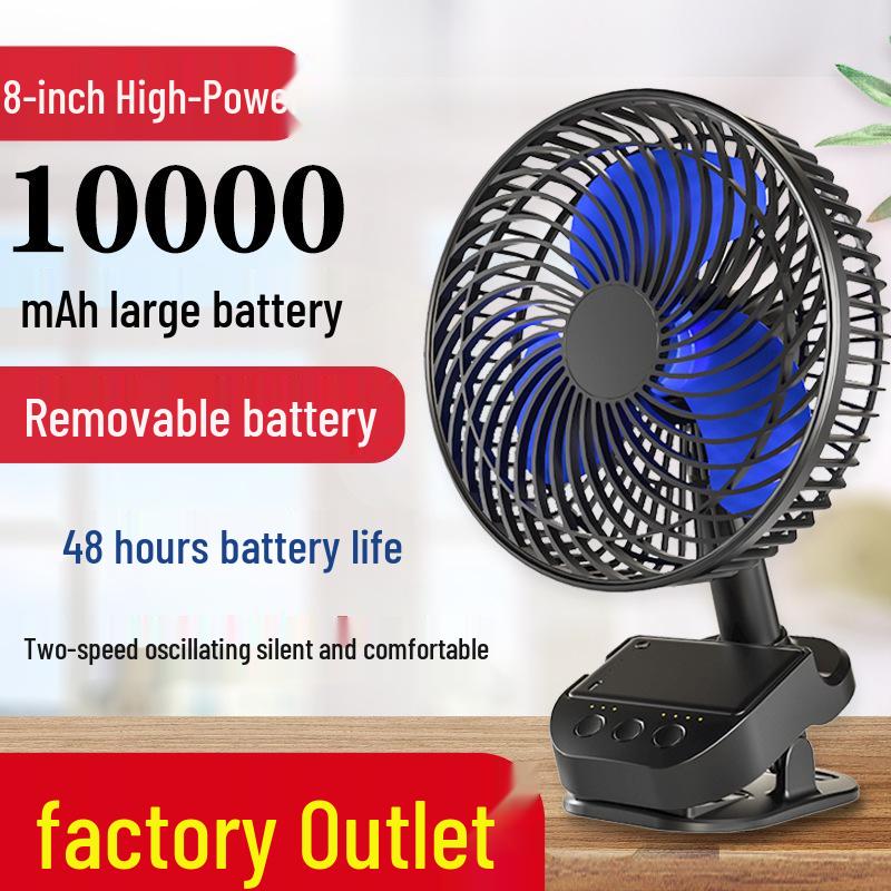 

8-Inch Silent USB Fan: Clip-On Desktop, Mini Electric Fan for Dorms and Beds