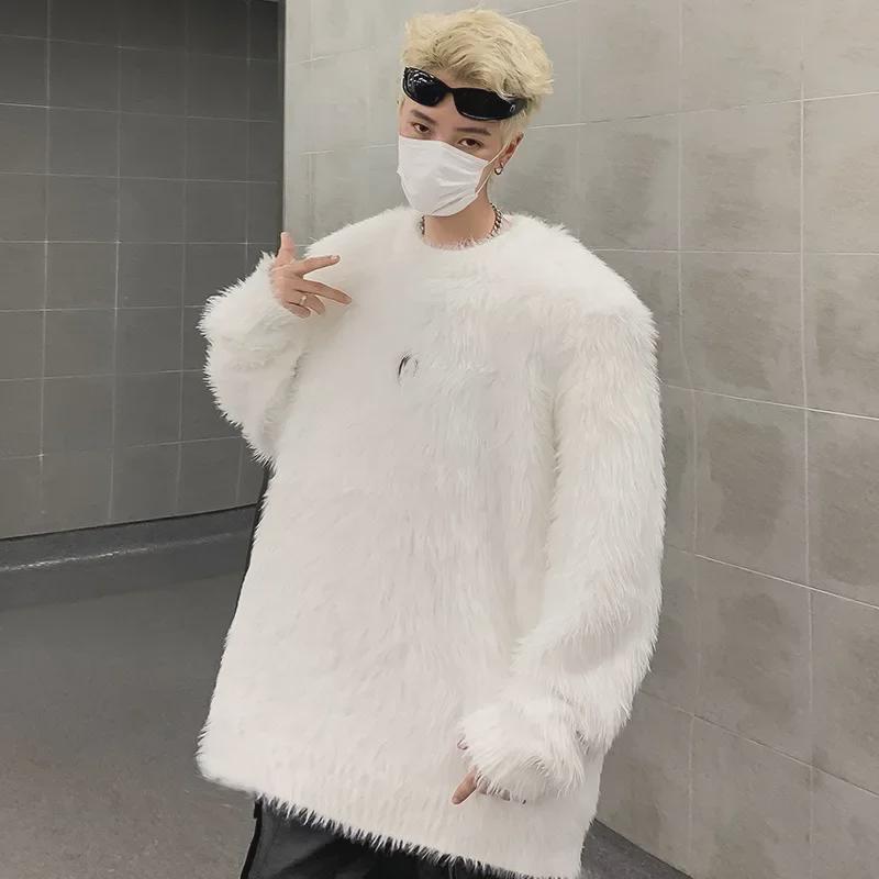 Unisex Trendy Koreanische Loose-Fit Pullover mit Schulterpolstern für Herbst/Winter