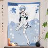 Arazzo Anime di Evangelion Ayanami Rei Stampa Plug‑Suit NERV Appeso a Parete Mecha Manga Otaku Decorazione per Stanza Universitaria Camera da Letto