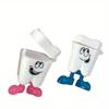10 sztuk pudełko na zęby mleczne Cute Cartoon dzieci zęby organizator plastikowe pudełko do przechowywania zębów mlecznych zapisz zbieraj Case pierwszy ząb Mini prezent