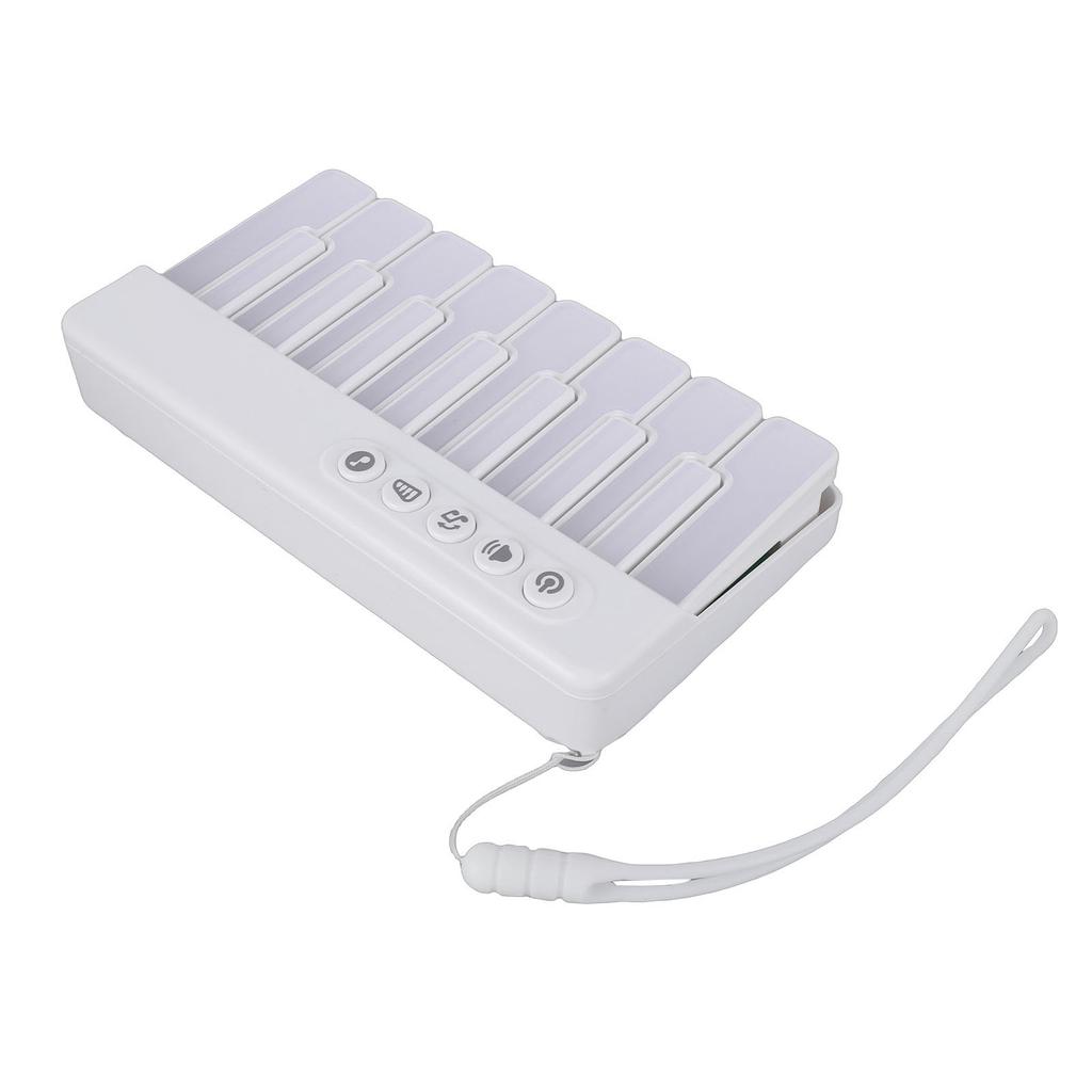 Keyboard Piano Toy Multifunctional Pocket Sized Piano Music Toy with 7 Color Lights Multiple Play Methods for Present
