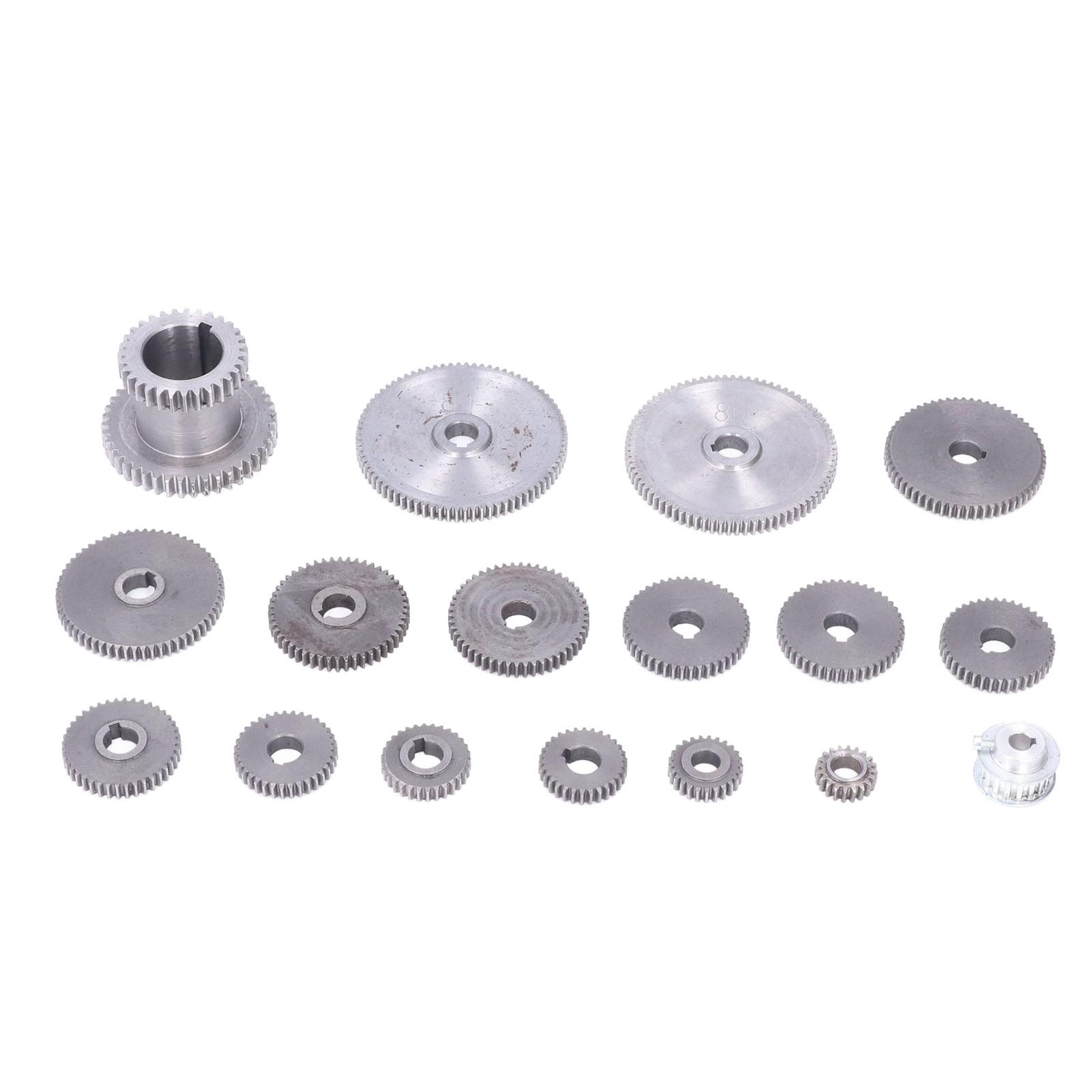 17Pcs Set Gear Milling Cutter HT250 Gray Iron Mini Lathe Gears for Metal Cutting Machines